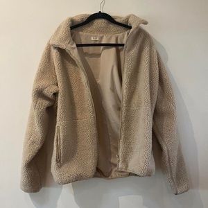 brandy melville john galt teddy sherpa jacket